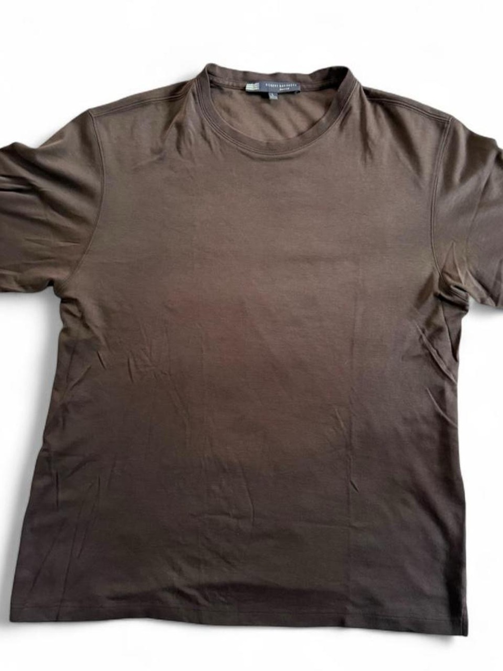 Robert Barakett Brown Short Sleeve Crewneck Tee